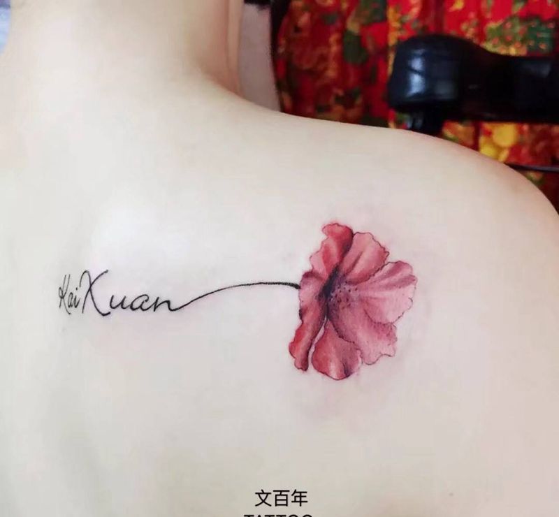 小彩色纹身图片