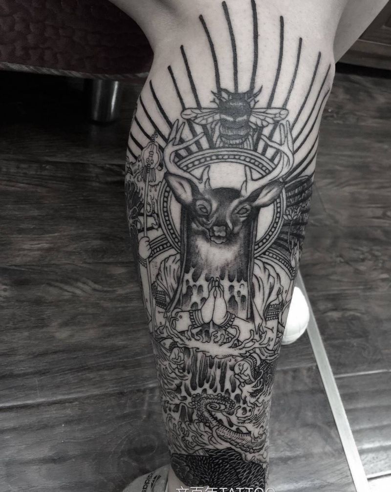 插画风格纹身纹身图片