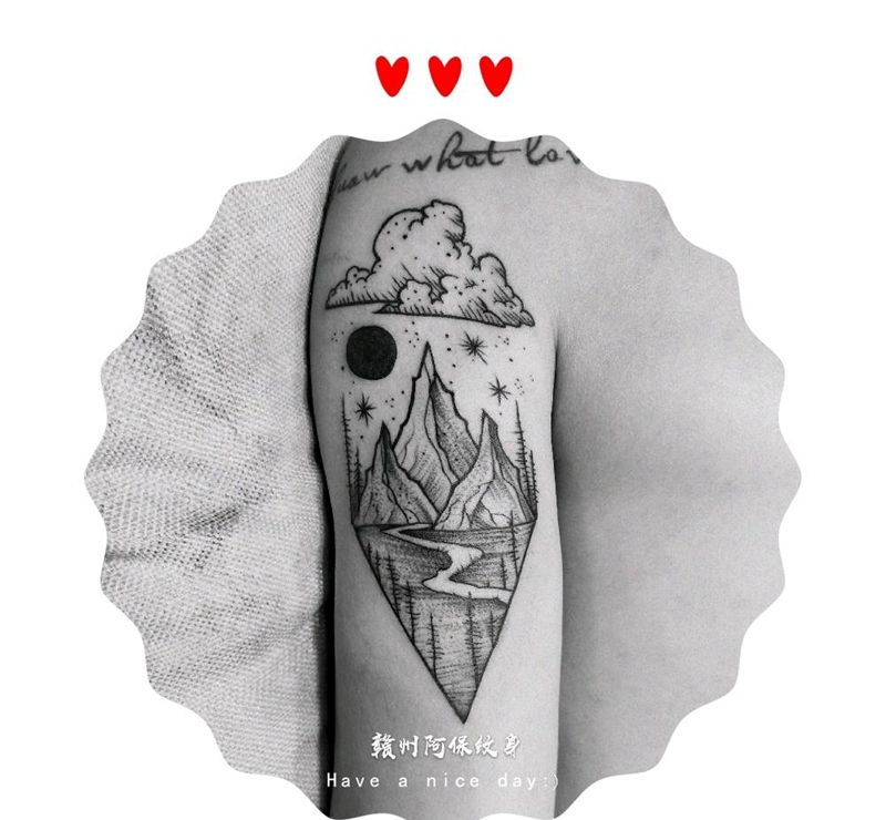 扫雾作品纹身图片