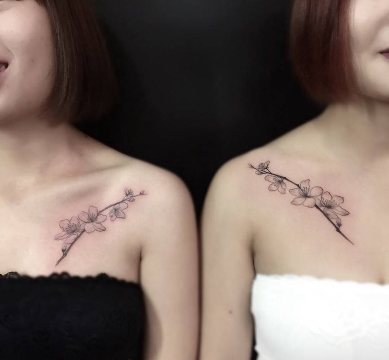 姐妹花纹身图片