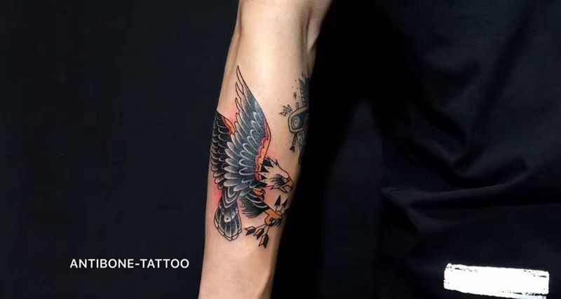 # 近期小作#纹身图片_成品贴纸几何植物静物黑白彩图反骨刺青培训手臂纹身图案