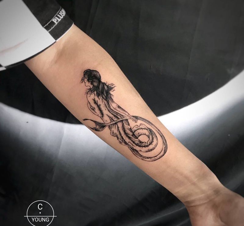 人鱼纹身图片