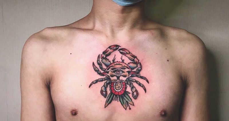 # 几枚小作#纹身图片_成品手臂胸部欧美传统国画清新贴纸几何图腾纹身图案