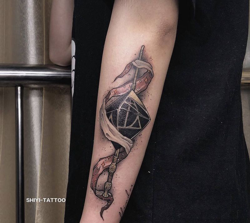 哈利波特纹身图片_手臂纹身图案