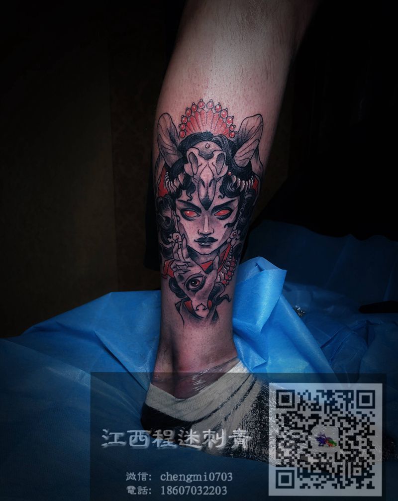 欧美风纹身图片_手部脚部Old School图腾纹身图案