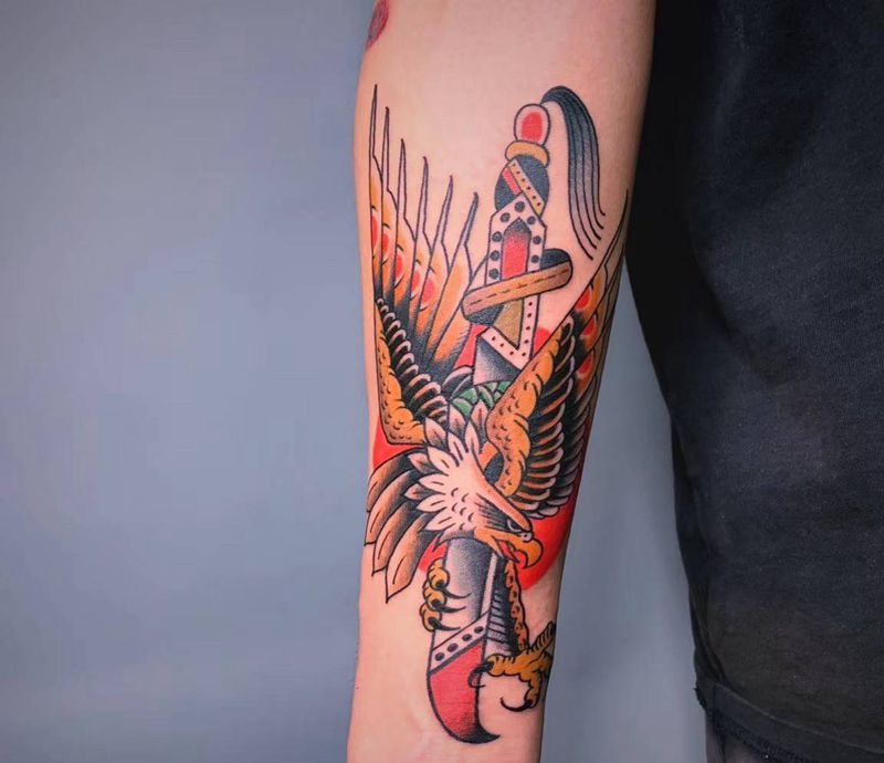 # old school一组#纹身图片_手臂腿部Old School老传统鲸鱼Old school欧美纹身图案