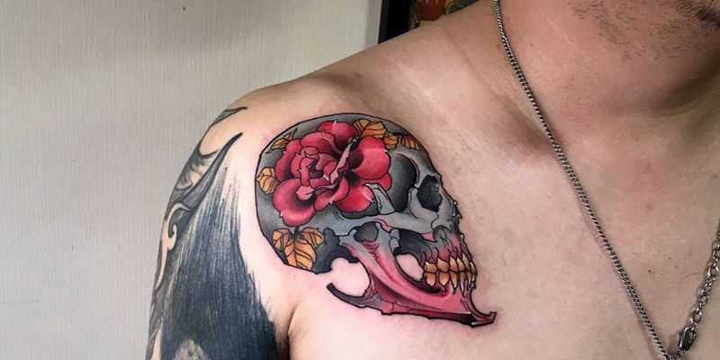 # 骷髅#纹身图片_成品手臂欧美鬼神人物宗教清新传统写实反骨刺青纹身图案