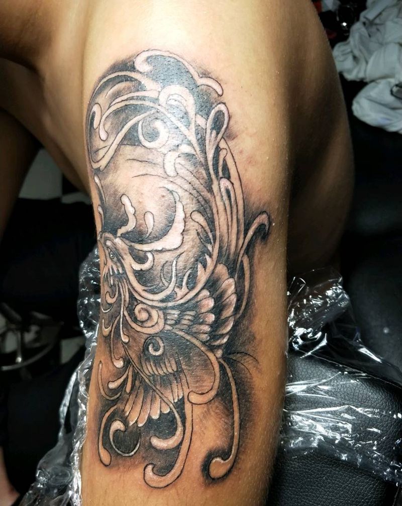 传统凤凰纹身图片