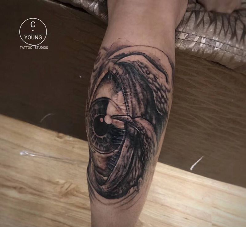 生化眼纹身图片