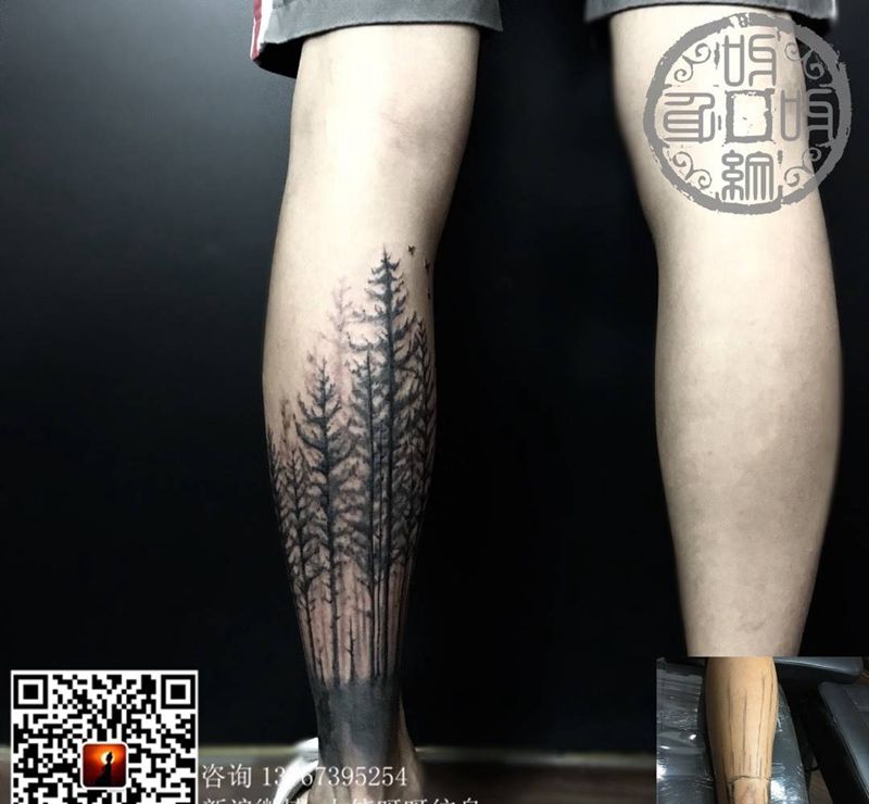 疤痕遮盖纹身图片