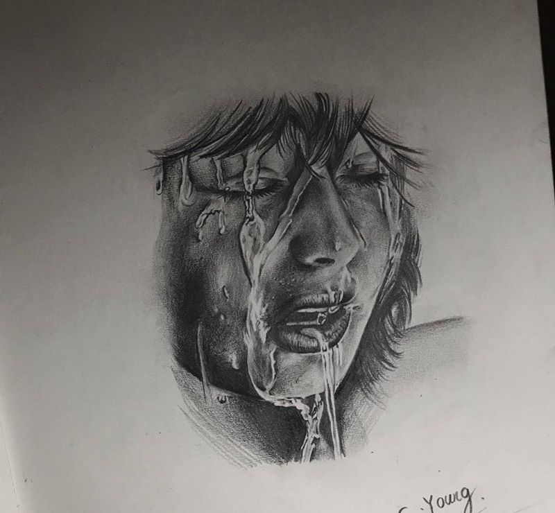 欧美写实纹身图片_成品手稿写实欧美肖像人物背部手臂腿部纹身图案