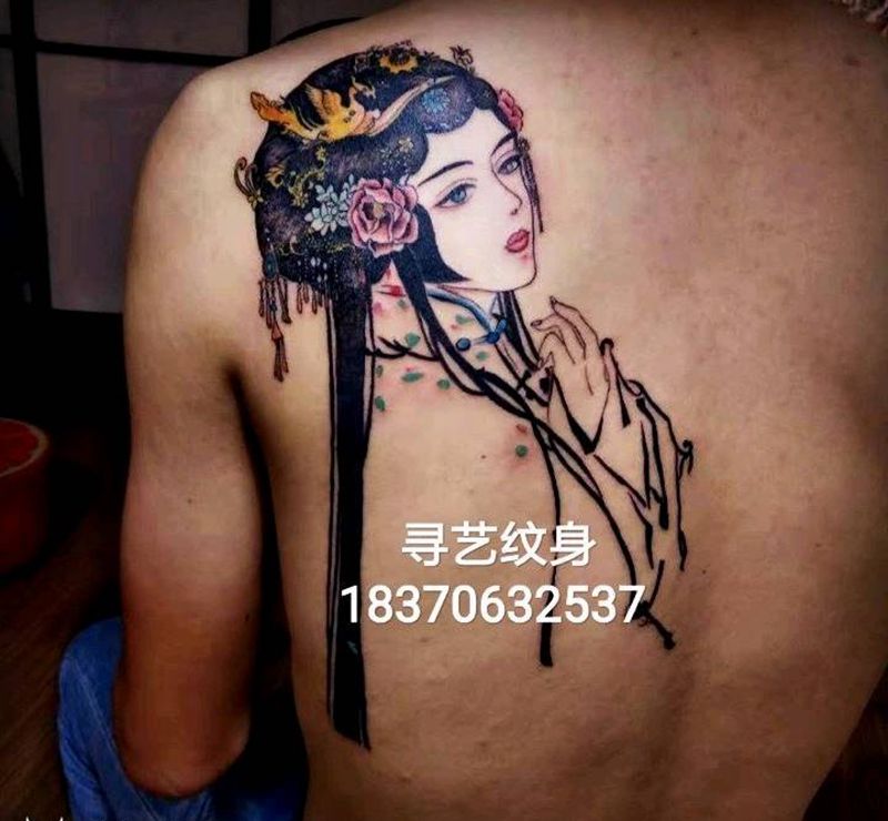 花旦纹身图片