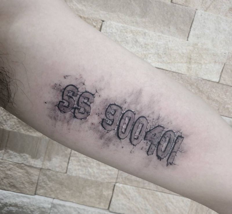 生命印记纹身图片_手臂写实字符情侣原创纹身图案