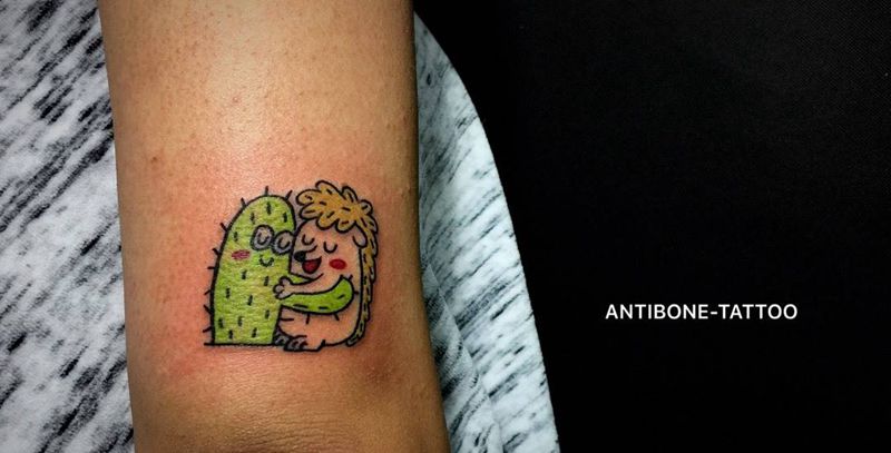 # 来啊！负相桑害啊！#纹身图片_成品手臂清新欧美贴纸彩图反骨刺青纹身图案