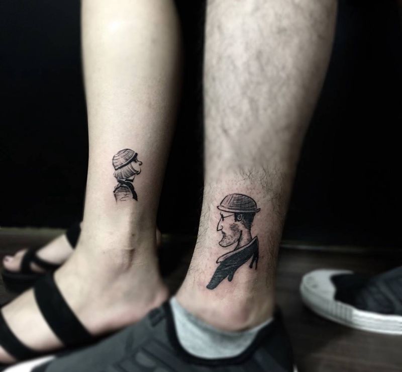 情侣纹身-杀手不太冷纹身图片