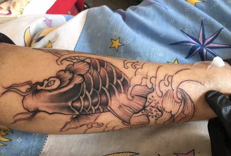 鲤鱼纹身图片