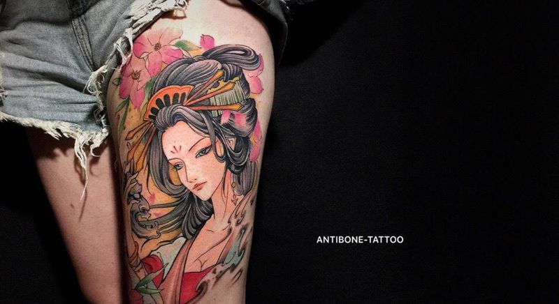 # 艺妓# 美不美看大腿