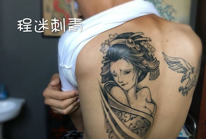 艺妓恢复后纹身图片
