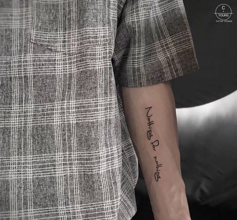 英文花体纹身图片