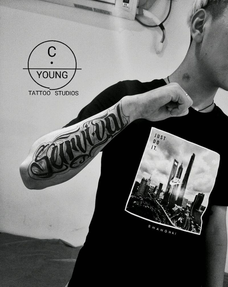 奇卡诺纹身图片_手臂腿部手部欧美贴纸几何字符原创奇卡诺成品纹身图案