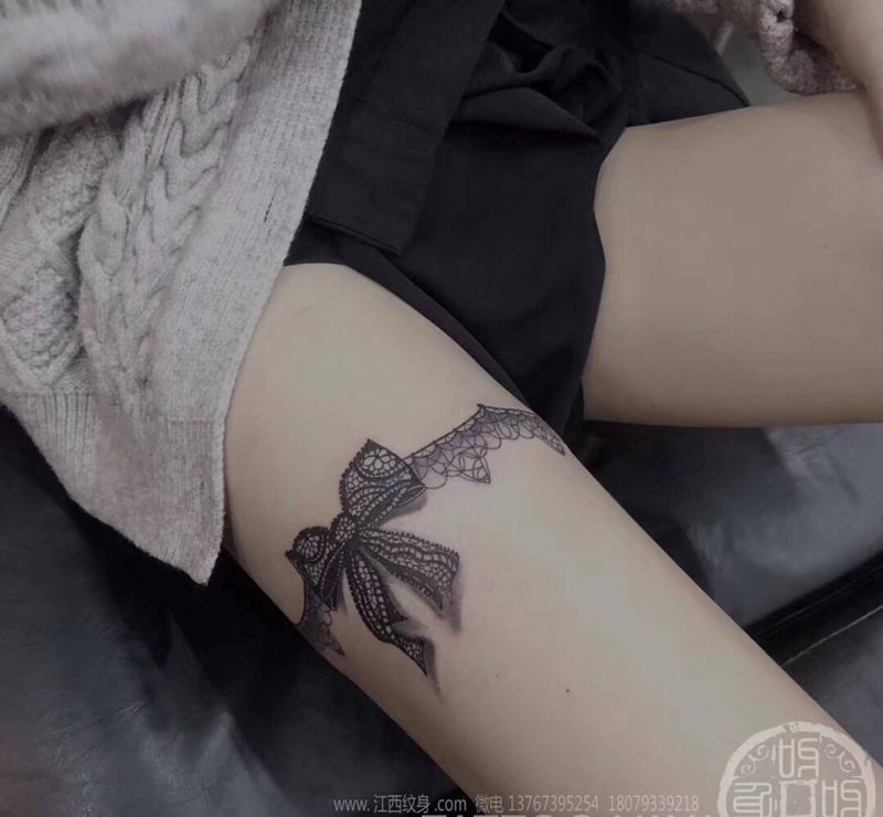 蕾丝控纹身图片