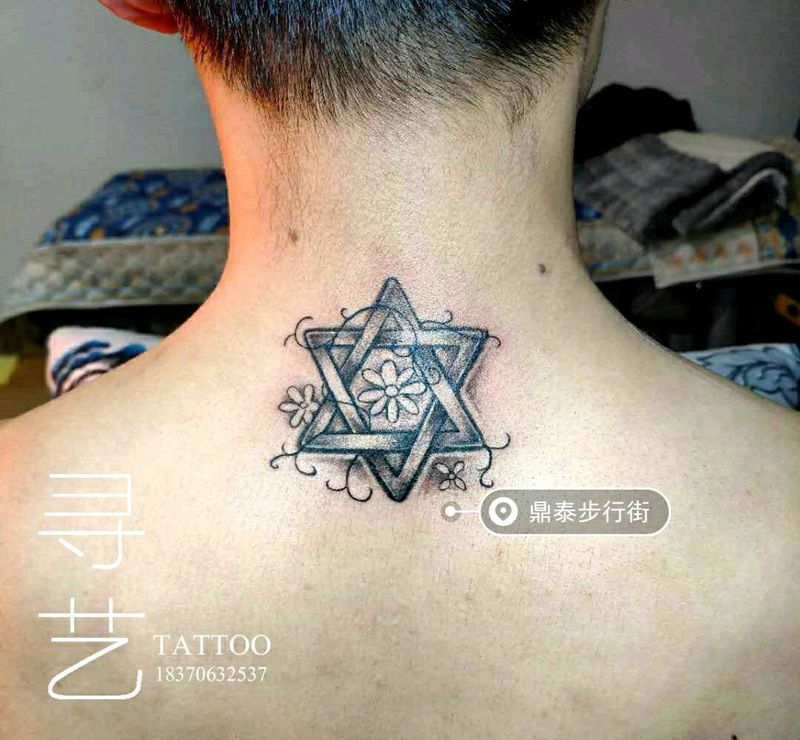 六芒星纹身图片