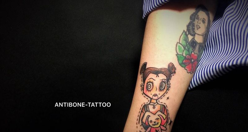 # 无题#纹身图片_成品手臂欧美清新人物彩图反骨刺青培训纹身图案