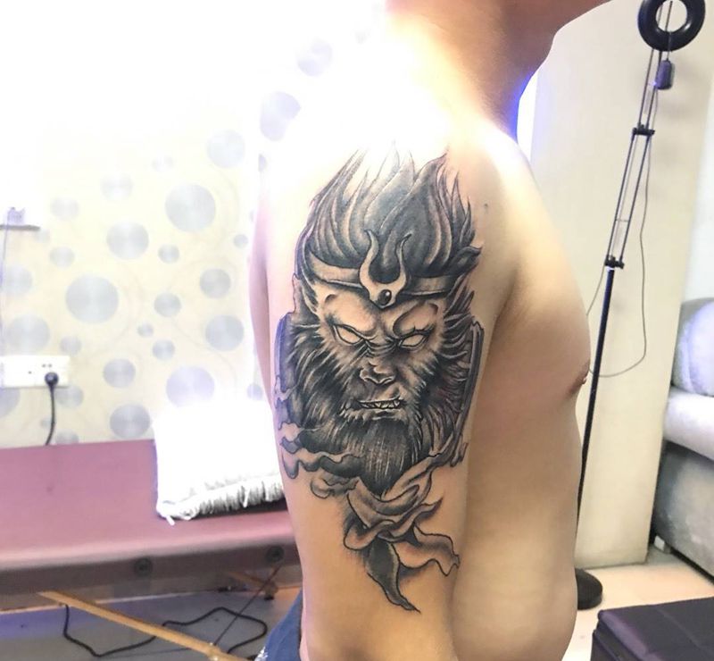 猴子纹身图片