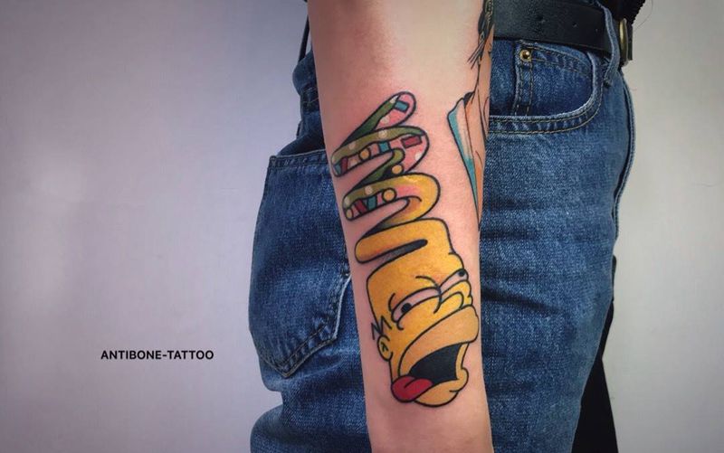 # 有趣的#纹身图片_手臂腿部Old SchoolNew School纹身图案