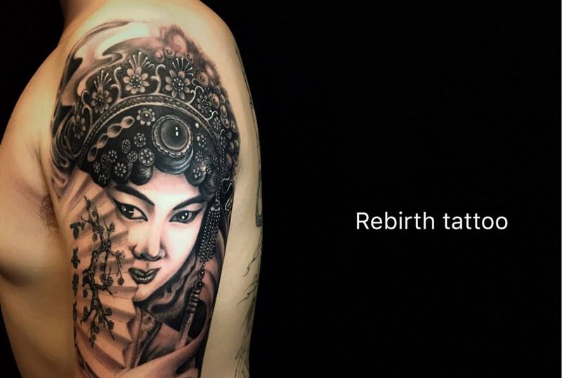 花旦修改打雾纹身图片