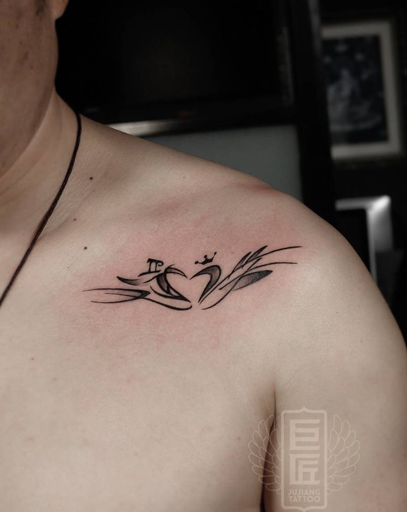 ❤️纹身图片_胸部纹身图案