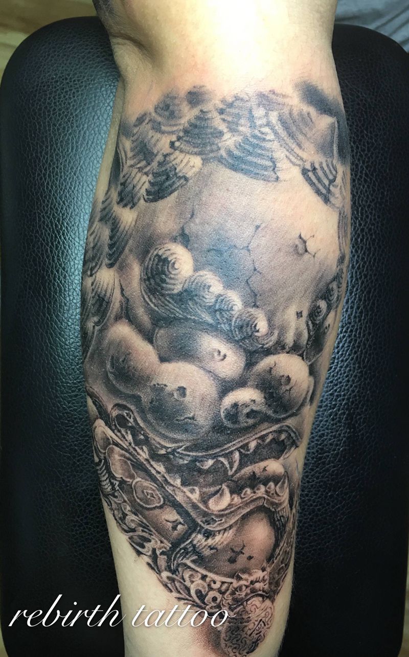 护·守·愿·纹身图片_手臂新传统老传统纹身图案