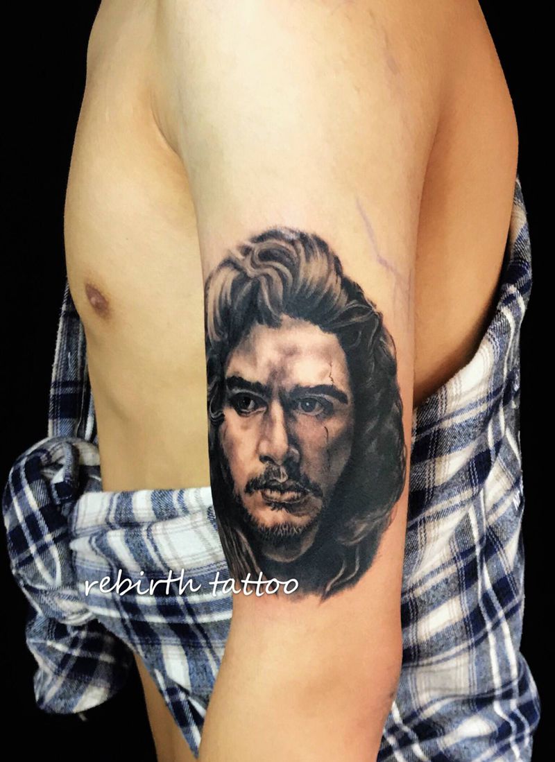 肖像纹身图片_手臂欧美写实纹身图案