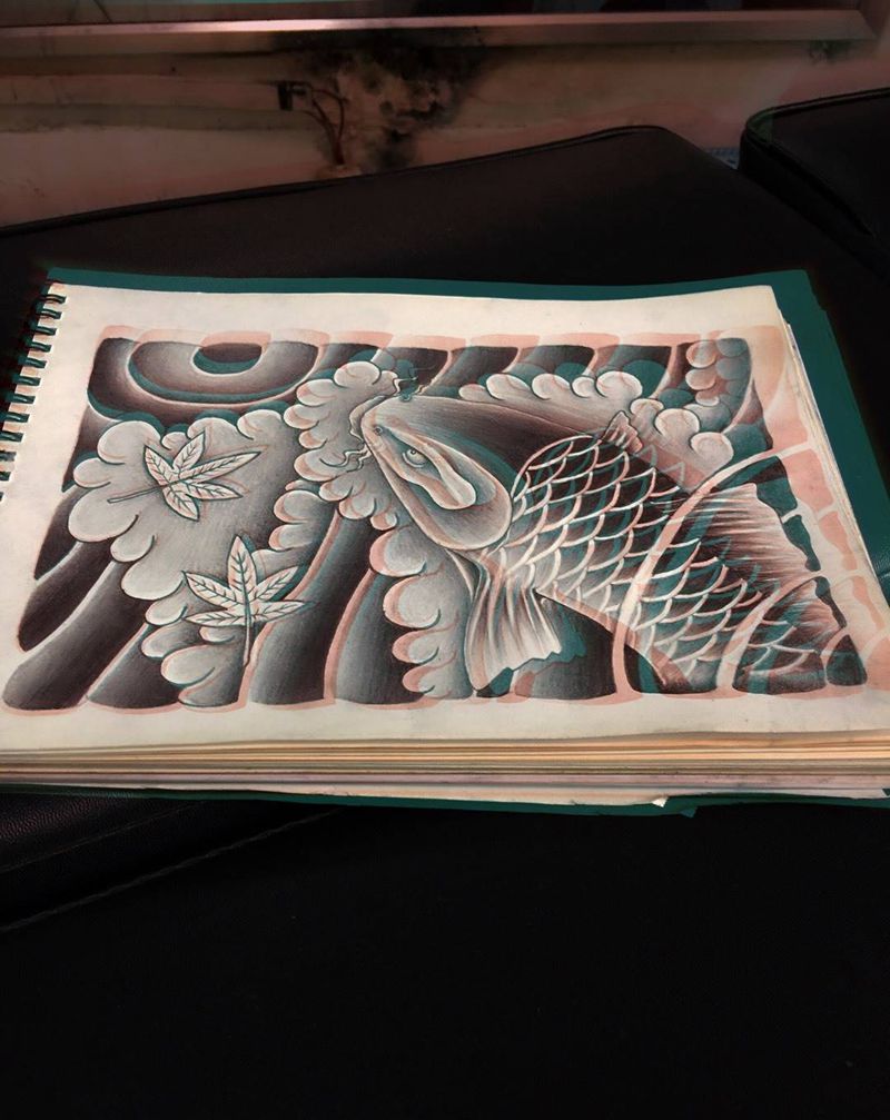 原创传统手稿纹身图片