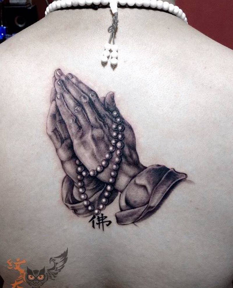 祈祷之手纹身图片