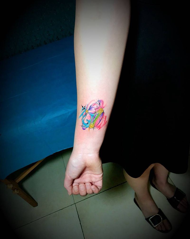 水彩皇冠纹身图片