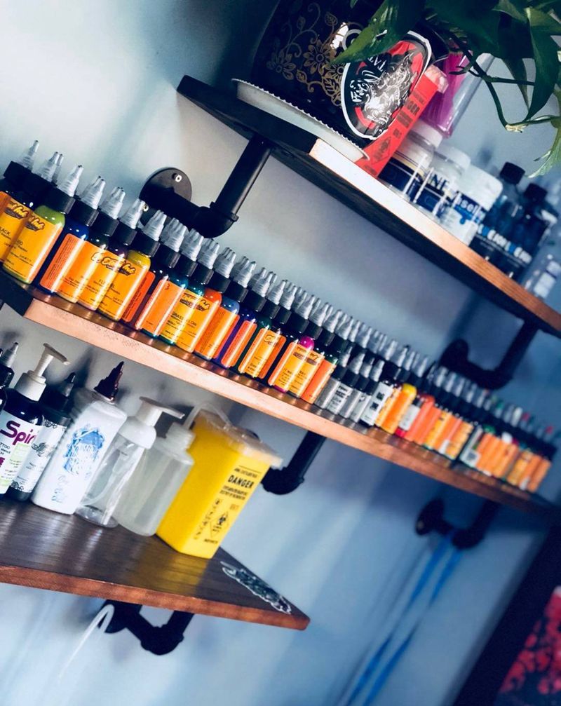 店内一角纹身图片