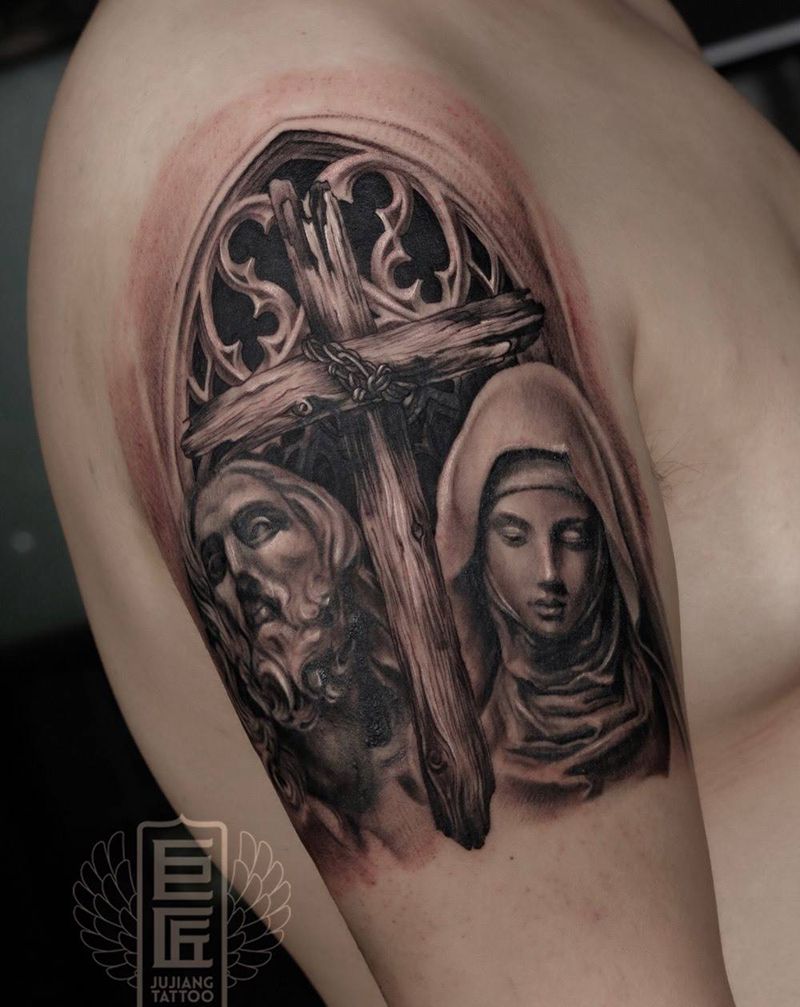 欧美写实纹身图片