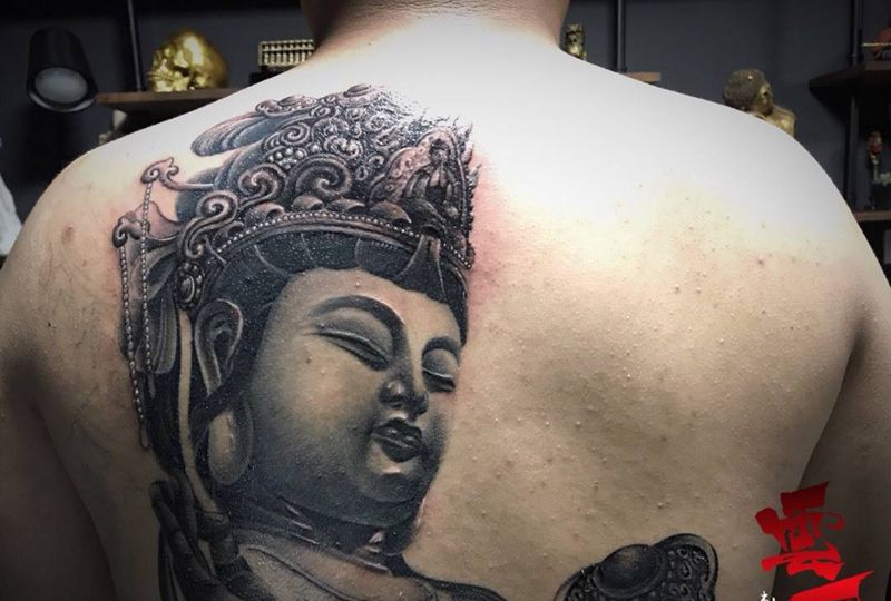 普贤菩萨纹身图片