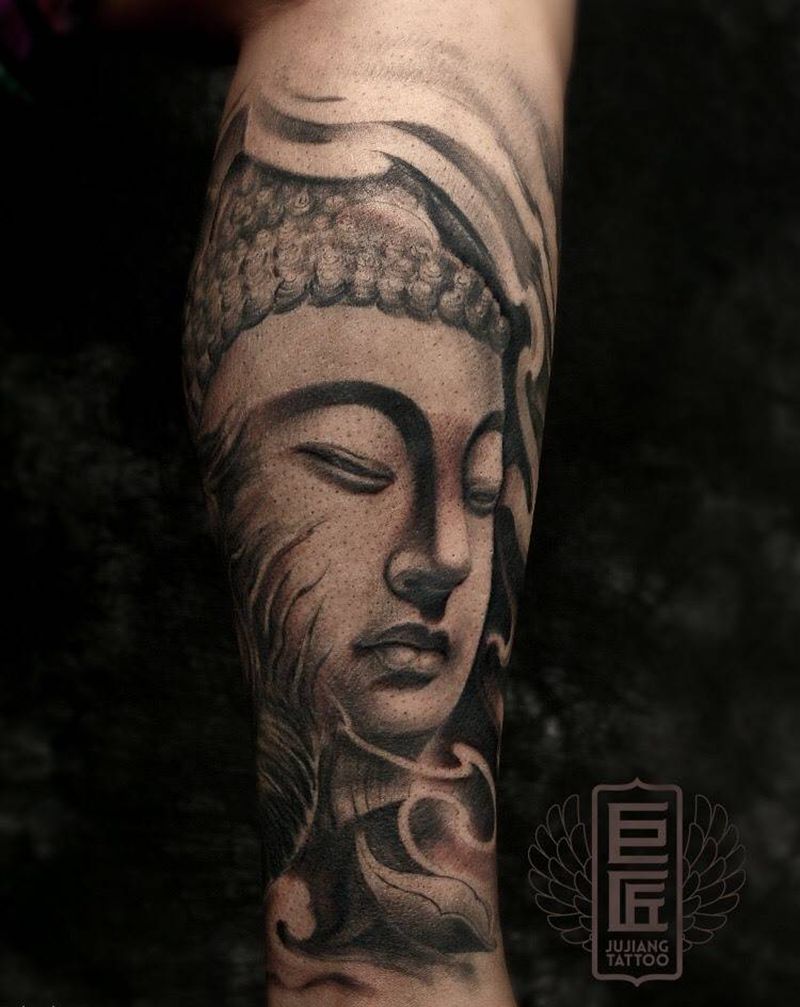 包小腿纹身图片