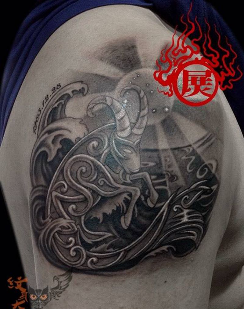 设计星座纹身图片