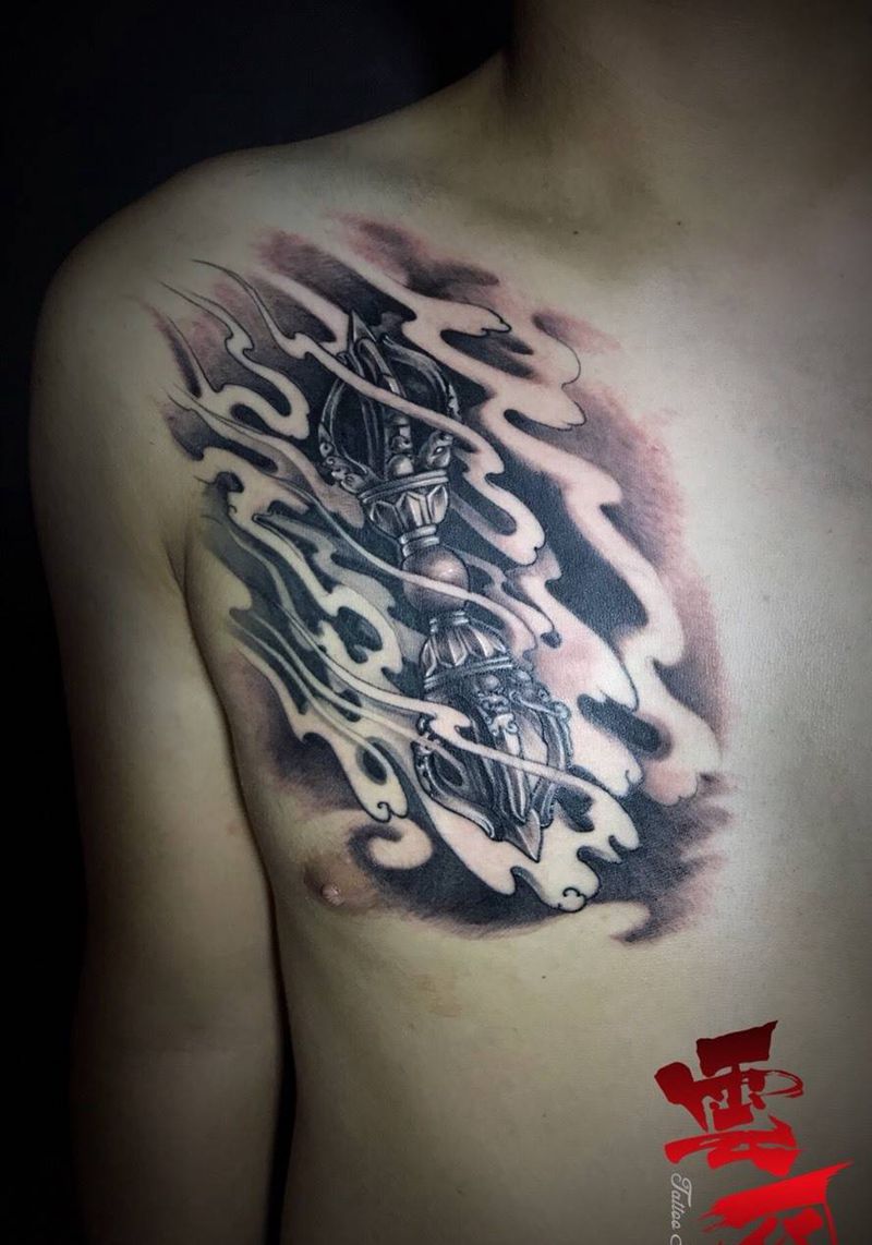 降魔杵纹身图片