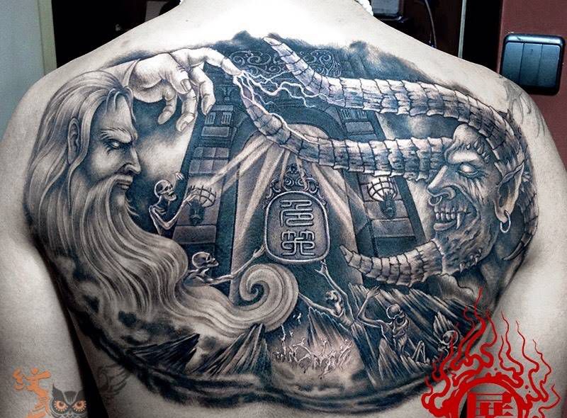 自由之门纹身图片