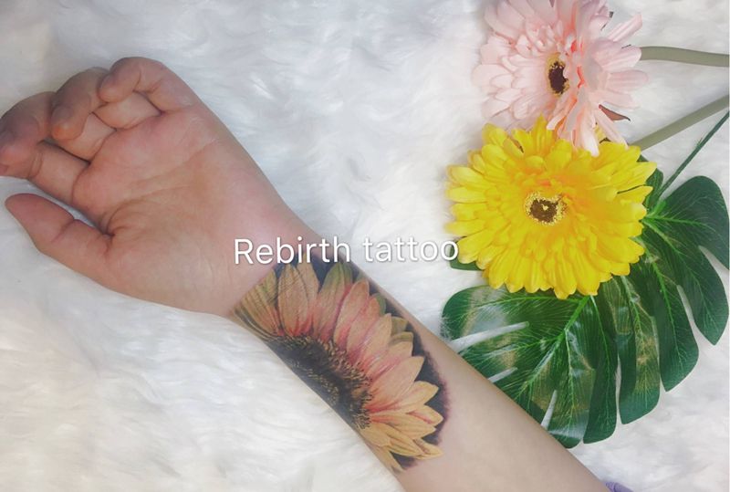 向日葵纹身图片