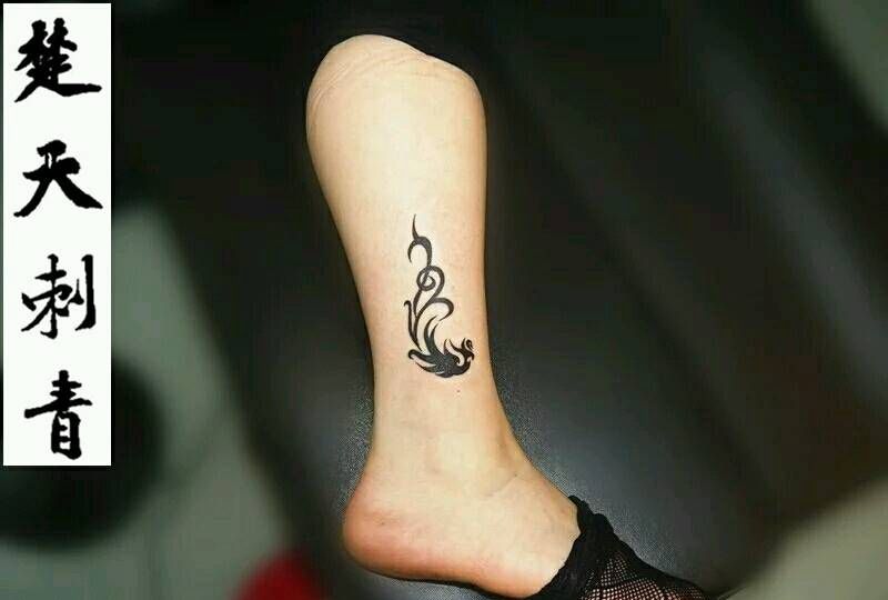 脚踝小作品纹身图片