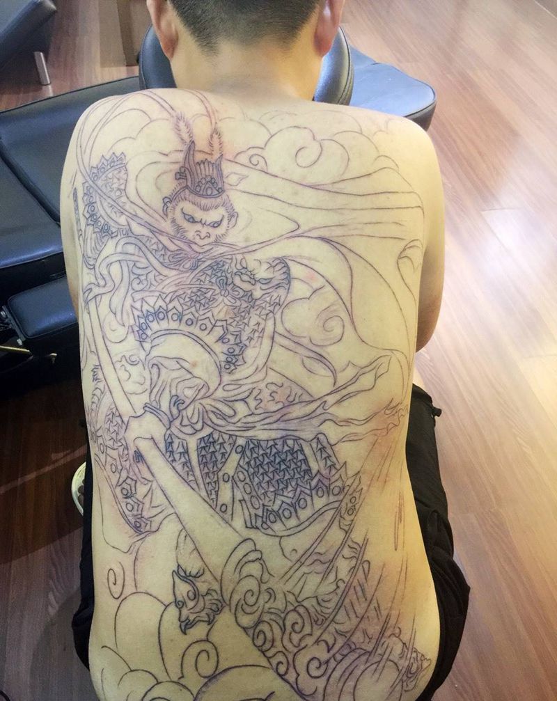 半成品纹身图片