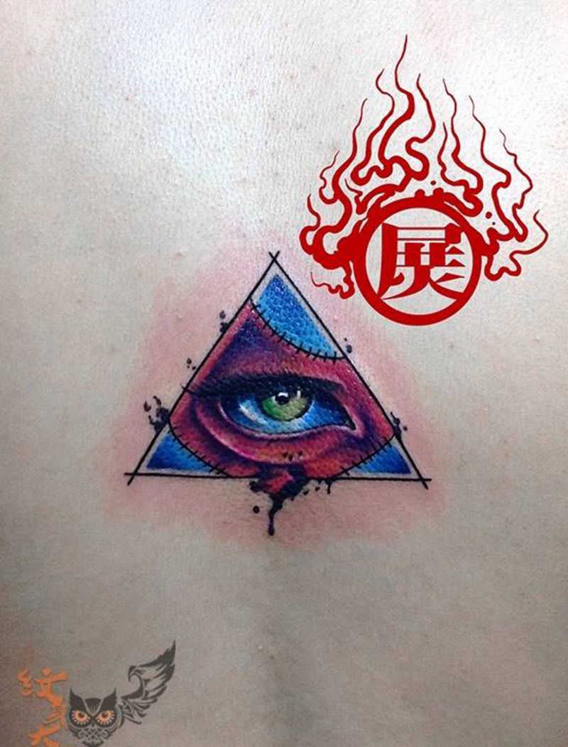 上帝之眼纹身图片