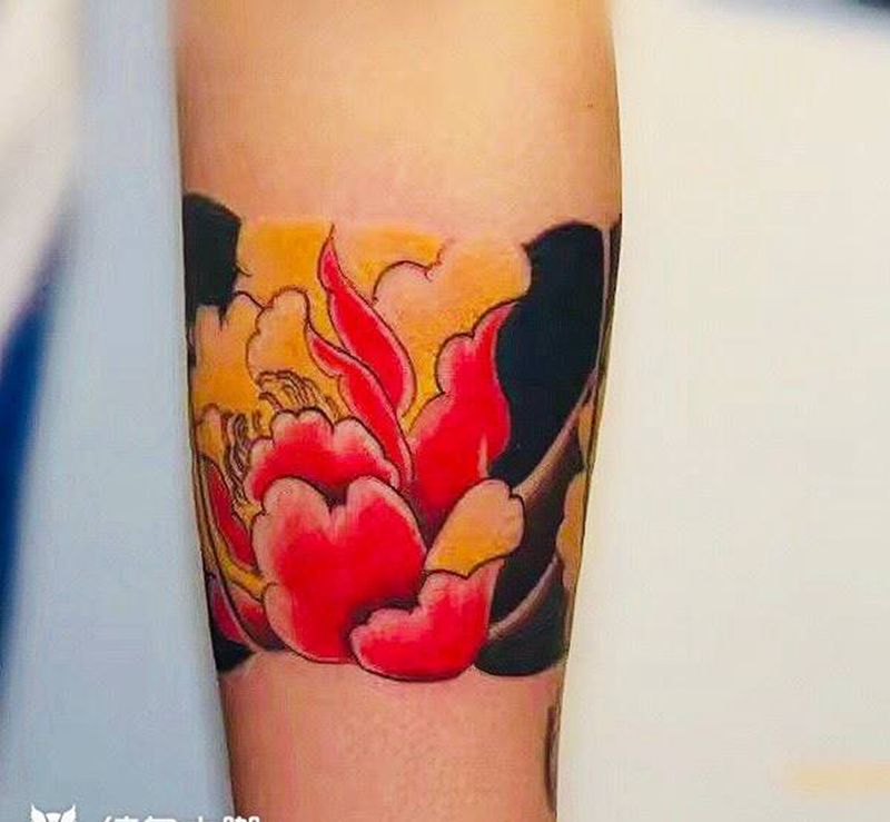 手绘臂环纹身图片