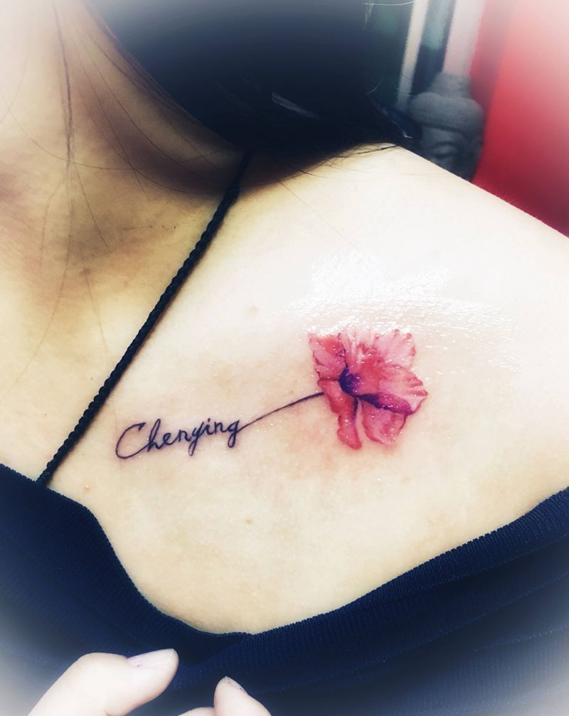 小花纹身图片