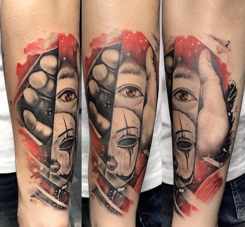 欧美纹身图片_成品手臂欧美纹身图案